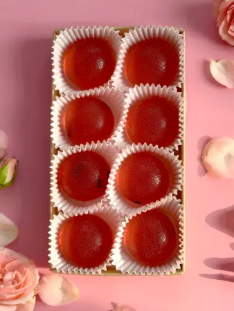 Мармелад цветочный Роза в крафтовой упаковке 100 г